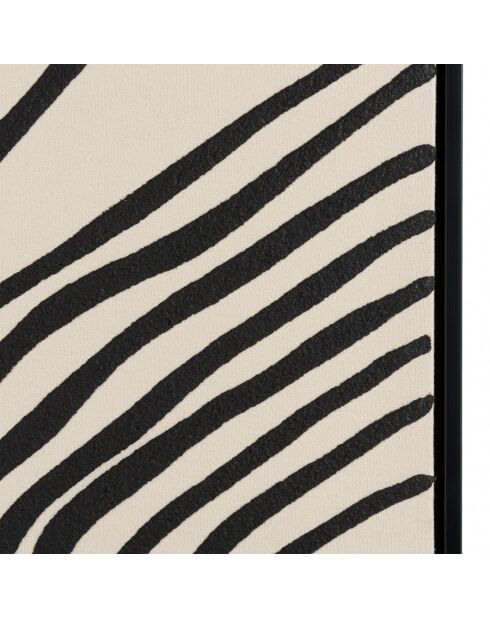 Décoration murale B - 83x123cm lignes abstraites, cadre noir
