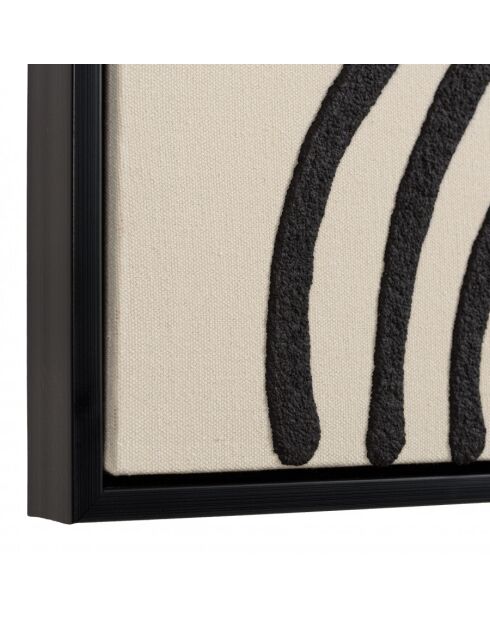 Décoration murale B - 83x123cm lignes abstraites, cadre noir