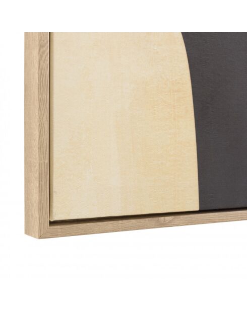 Décoration murale 63x93cm imprimés abstraits, cadre naturel