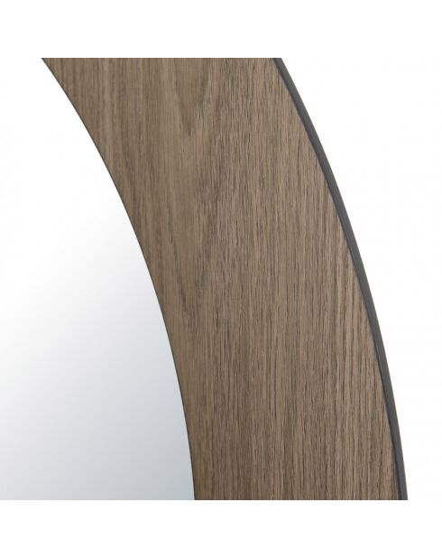 FLEUR - Miroir rond 80x80cm couleur mocha