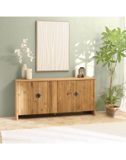 ANDRIAN - Buffet 4 portes bois pin recyclé