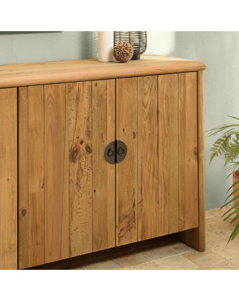 ANDRIAN - Buffet 4 portes bois pin recyclé
