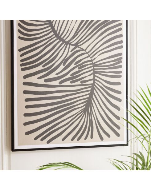 Décoration murale B - 63x93cm en papier japonais, cadre noir