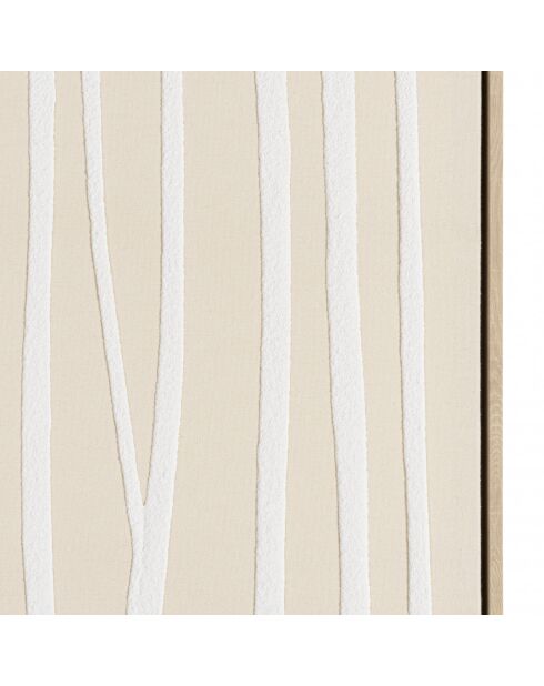 Décoration murale B - 83x123cm lignes abstraites, cadre naturel