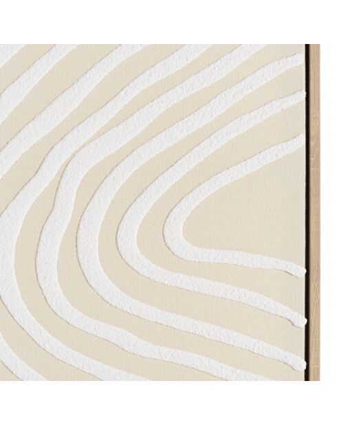 HOMER - Décoration murale A - 83x123cm lignes abstraites, cadre naturel