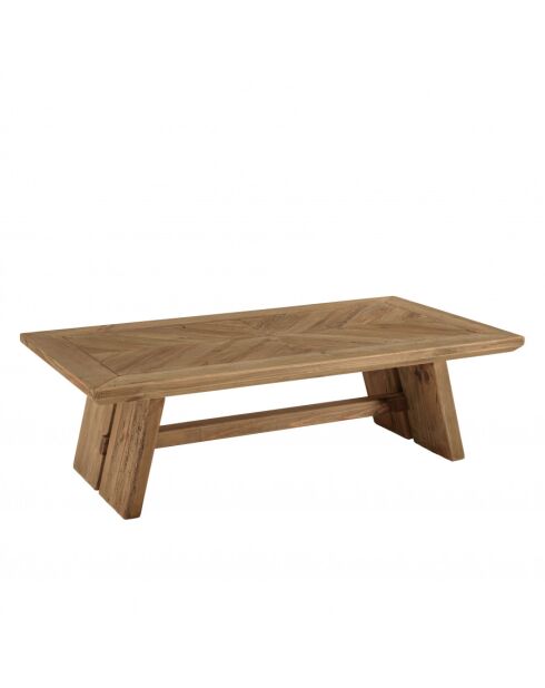 ANDRIAN - Table basse rectangulaire 130x70cm bois pin recyclé