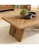Table basse rectangulaire 130x70cm bois pin recyclé SANDY