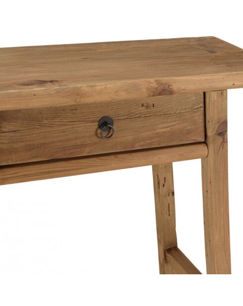 ANDRIAN - Console 2 tiroirs bois pin recyclé