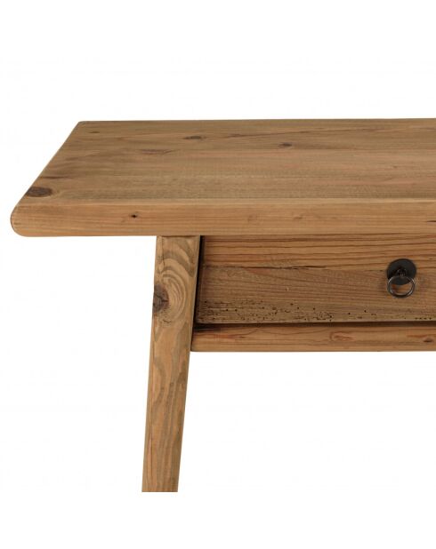 Console 2 tiroirs bois pin recyclé SANDY