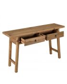ANDRIAN - Console 2 tiroirs bois pin recyclé