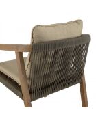 CELESTIN - Lot de 2 fauteuils acacia/cordage synth. vert sapin