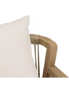 CELESTIN - Lot de 2 fauteuils acacia/cordage synth. beige