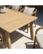 CELESTIN - Table à manger de jardin en acacia 200x95cm