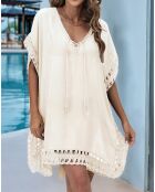 Robe de plage beige