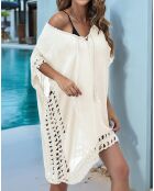 Robe de plage beige