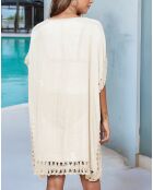 Robe de plage beige