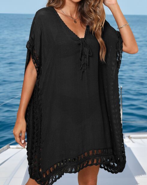 Robe de plage noire