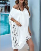 Robe de plage blanche