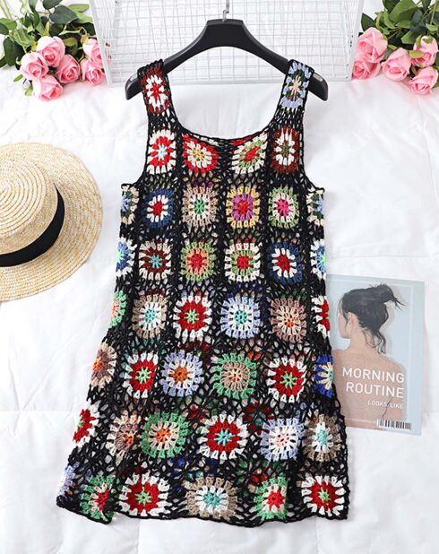 Robe de plage noire