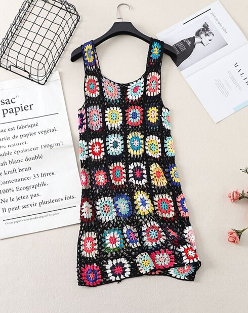 Robe de plage noire