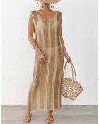 Robe de plage beige