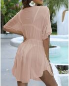 Robe de plage beige