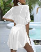 Robe de plage blanche