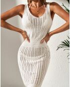 Jupe de plage blanche