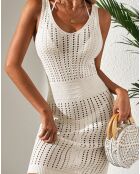 Jupe de plage blanche