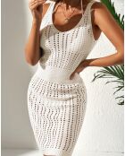 Jupe de plage blanche