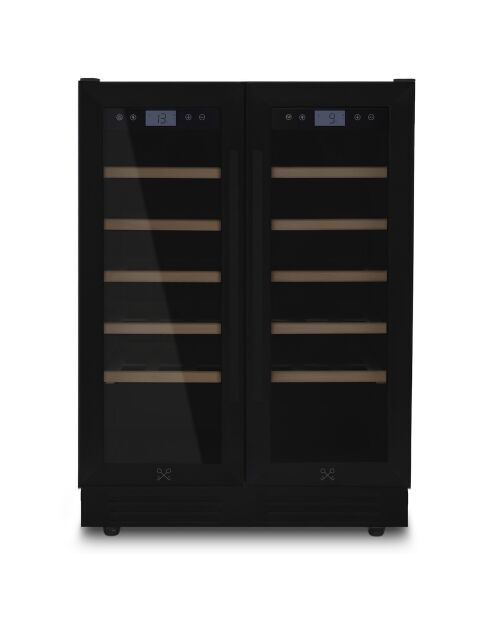 Cave à vin dual zone 42 bouteilles encastrable - 59.5x57.5x83 cm