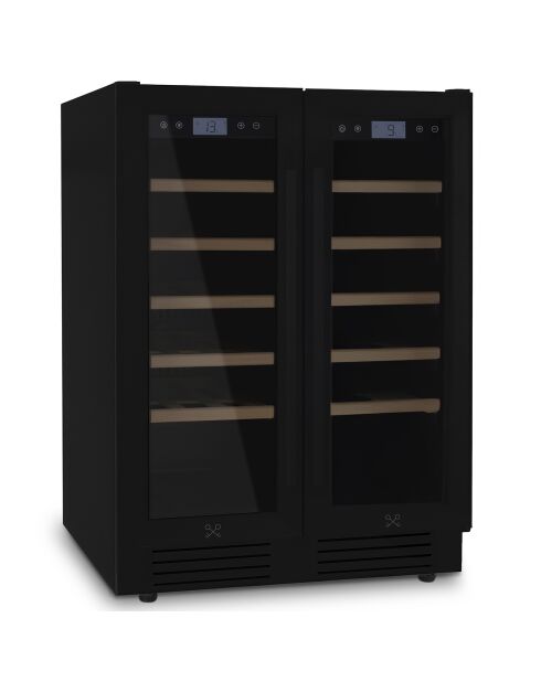 Cave à vin dual zone 42 bouteilles encastrable - 59.5x57.5x83 cm
