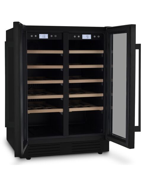 Cave à vin dual zone 42 bouteilles encastrable - 59.5x57.5x83 cm