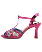 Sandales Clara fuchsia - Talon 9 cm