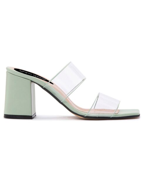 Mules Alix mint - tacco 5,5 cm