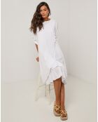 Robe 100% Lin Catherine blanche