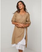 Robe 100% Lin Catherine camel