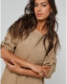 Robe 100% Lin Catherine camel