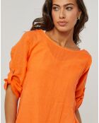 Robe 100% Lin Catherine orange