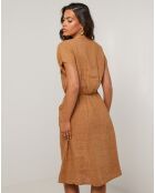 Robe 100% Lin Alix camel