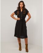 Robe 100% Lin Alix noire