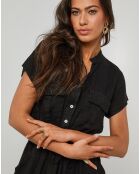 Robe 100% Lin Alix noire