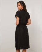 Robe 100% Lin Alix noire