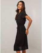 Robe 100% Lin Alix noire