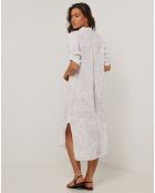Robe 100% Lin Blia blanche