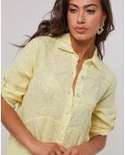 Robe 100% Lin Blia jaune