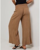 Pantalon 100% Lin Raphaëlle camel