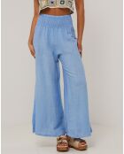 Pantalon 100% Lin Raphaëlle bleu indigo