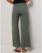 Pantalon 100% Lin Raphaëlle vert kaki