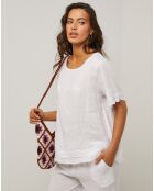 Tunique 100% Lin Cassie blanche
